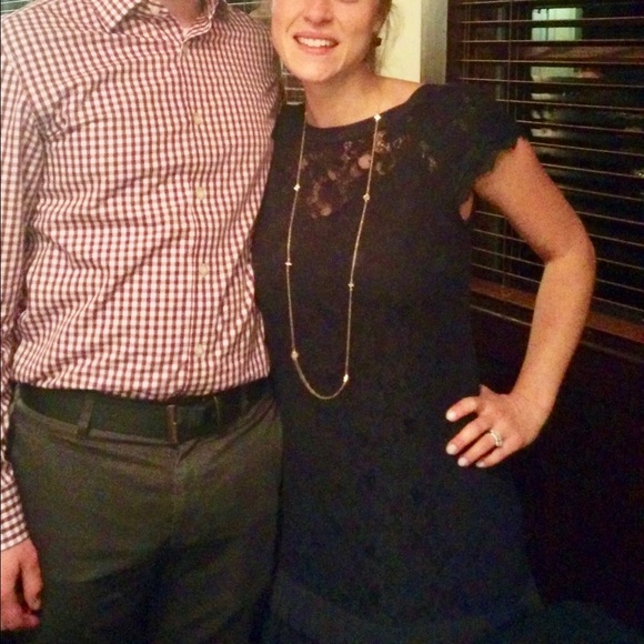 Navy lace shift dress - Picture 3 of 7